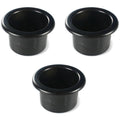 3* Black Plastic Cup Holders Fit For Boat Rv Car Truck Inserts