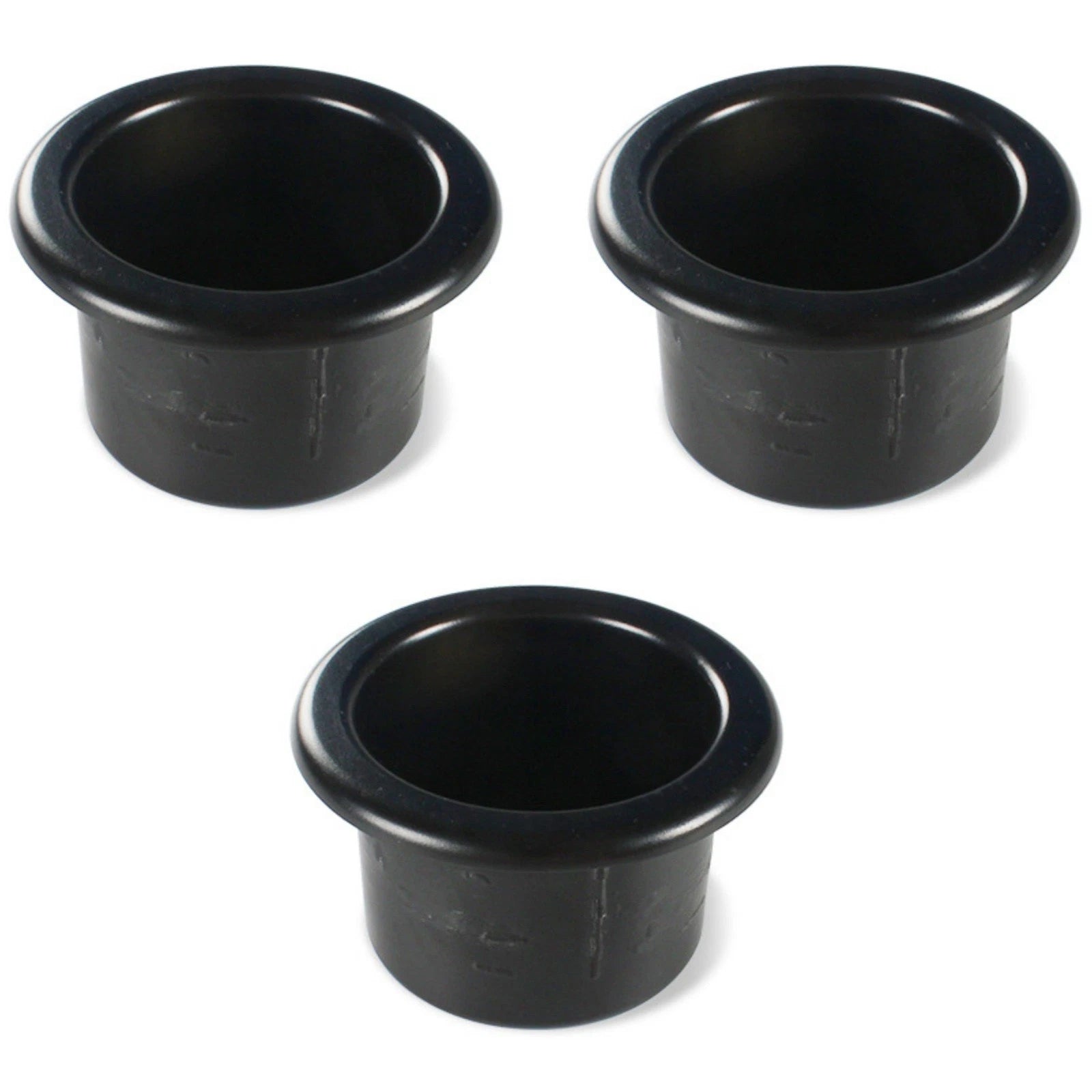 3* Black Plastic Cup Holders Fit For Boat Rv Car Truck Inserts