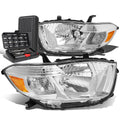 For 2008-2010 Toyota Highlander Pair Chrome Amber | Built Supply Co
