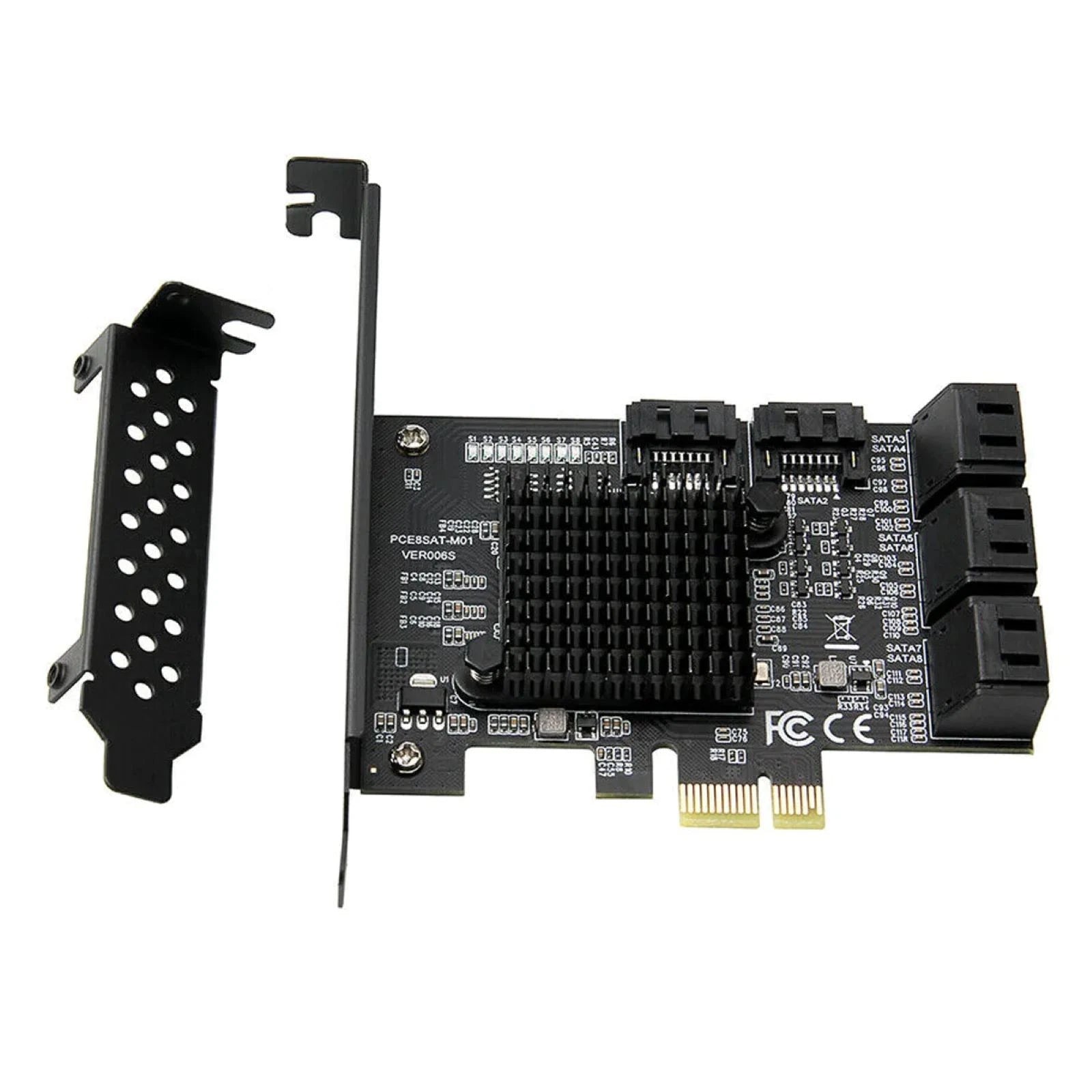 Expansion Card Controller Adapter Pci-express To 8-ports Sata 3.0 6g