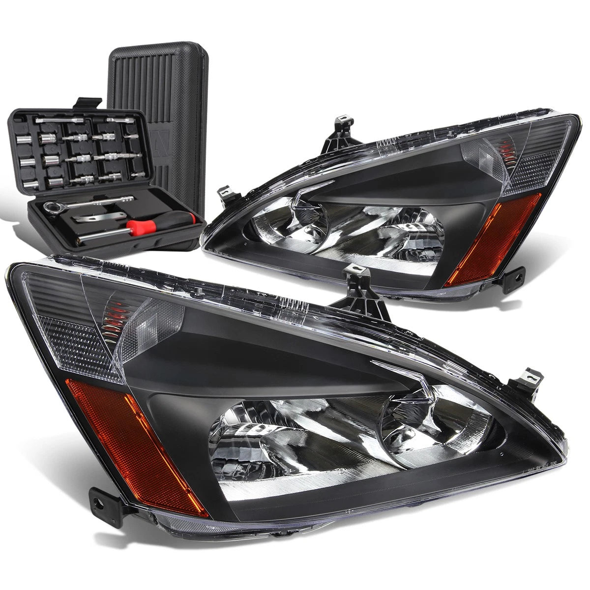 For 2003-2007 Honda Accord Pair Black/amer Signal | Built Supply Co