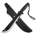 MOSSY OAK Machete with Saw 19" Sharp Machete with Sheath No-Slip Handle Machetes