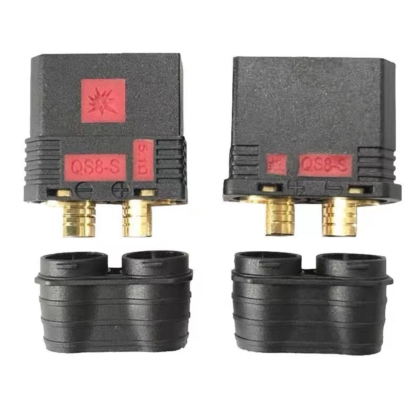 1pair 120a Qs8 Anti-spark Connector Male Female Plug For Rc Model