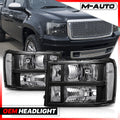 LH+RH Black Clear Corner OE Style Headlight Lamp for 20