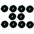 Stainless Steel Hex Nut,black Oxide Finish,right Hand,unc Standard