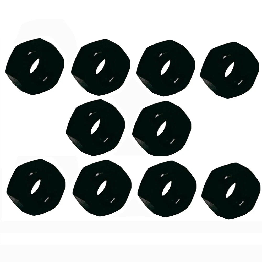 Stainless Steel Hex Nut,black Oxide Finish,right Hand,unc Standard