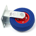 6" X 2" Rigid Caster Wheel Fixed Never Flat Free Slotted Plate Dolly