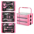 Workpro 8V Pink Cordless Drill Driver Tool Set