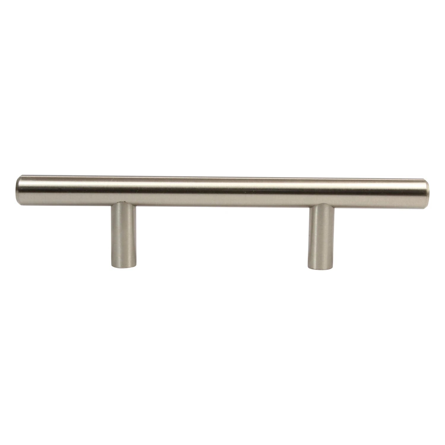 Euro Style 3" Brushed Nickel Solid Kitchen Cabinet Door Drawer Handle