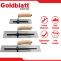 Goldblatt 3-Pieces Drywall Trowel Masonry Trowel Sets 14''x4'' 12''x