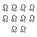 Drop Forged 2000 Lbs D Ring 3/8" Screw Pin Anchor Shackle Galvanized