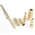 Solid Brass Air Quick-connect Coupler Set & Adjustable Pocket Blow Gun