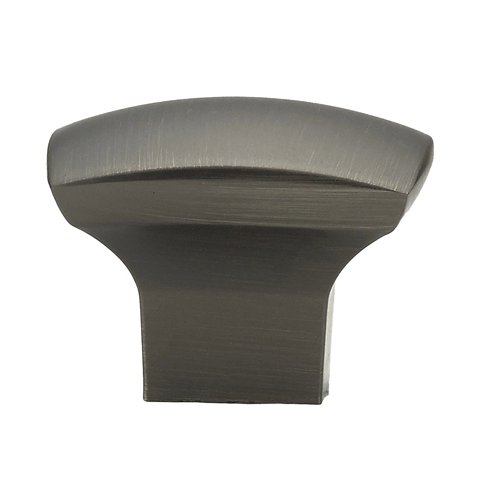 Zen Dynasty Square Style Antique Nickel Cabinet Drawer Knob, 1-7/32"