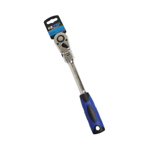Us Pro 1/2" Drive Flexi Head Ratchet Flexible Quick Release 300mm