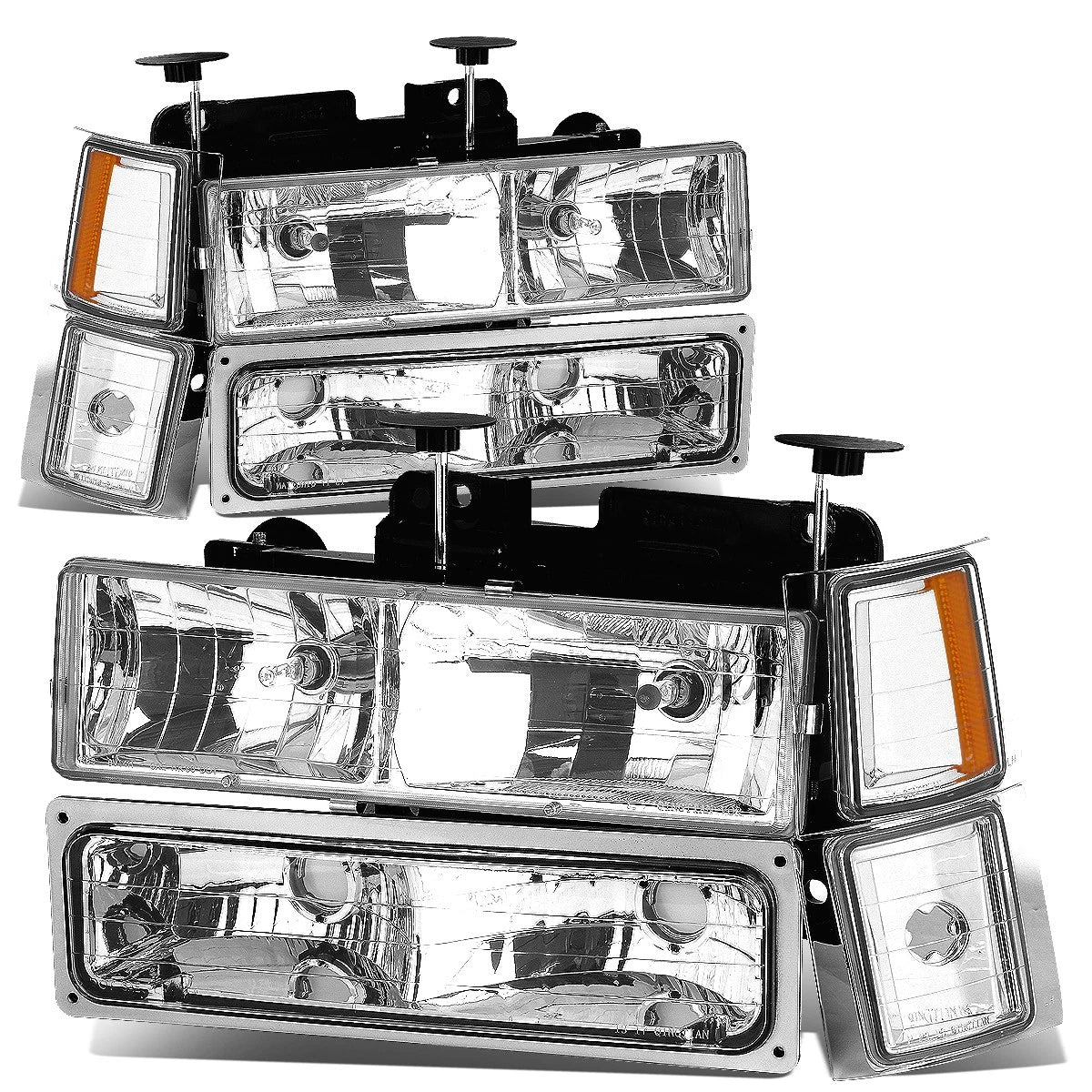 Fit 94-99 Chevy C10 C/k Pickup Truck Chrome Housing | Built Supply Co