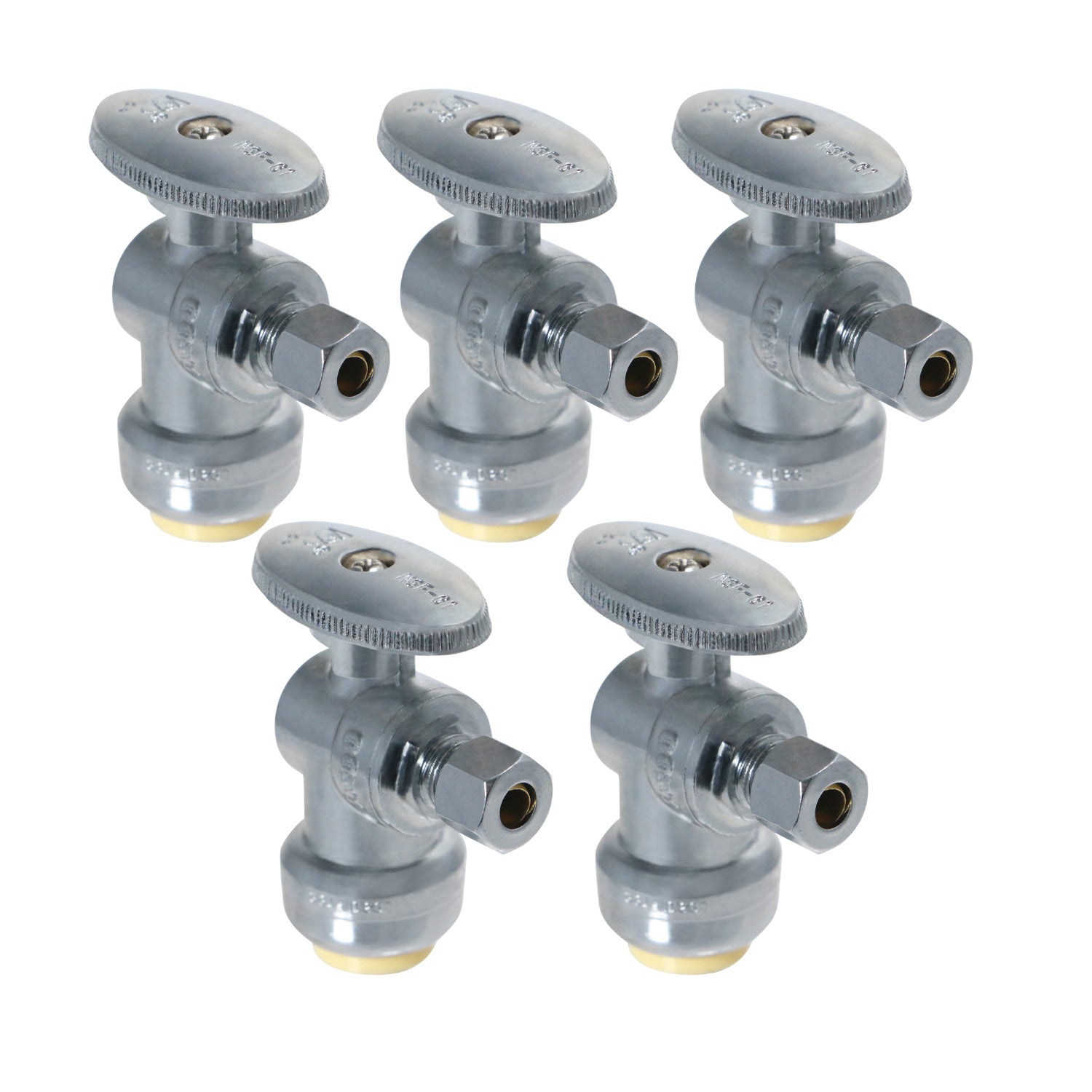XFITTING 1/4" OD x 1/2" Push Fit Angle Valve