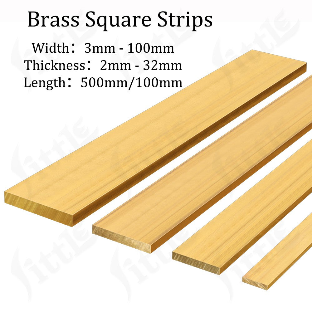 Brass Flat Bar Strip 2mm-32mm Thick