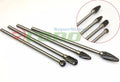 Long Reach Double Cut Carbide Rotary Burr Set 1/4" Shank Polishing