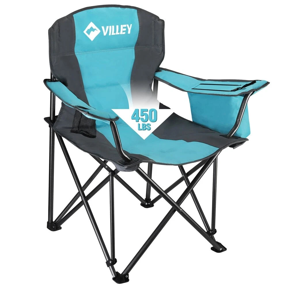 450lbs Oversized Folding Camp Chair Cooler Bag Cup | Built Supply Co