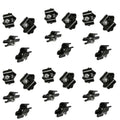 Set Of Gloss Black Joiner Connector Clamps Gridwall Panel Retail Store