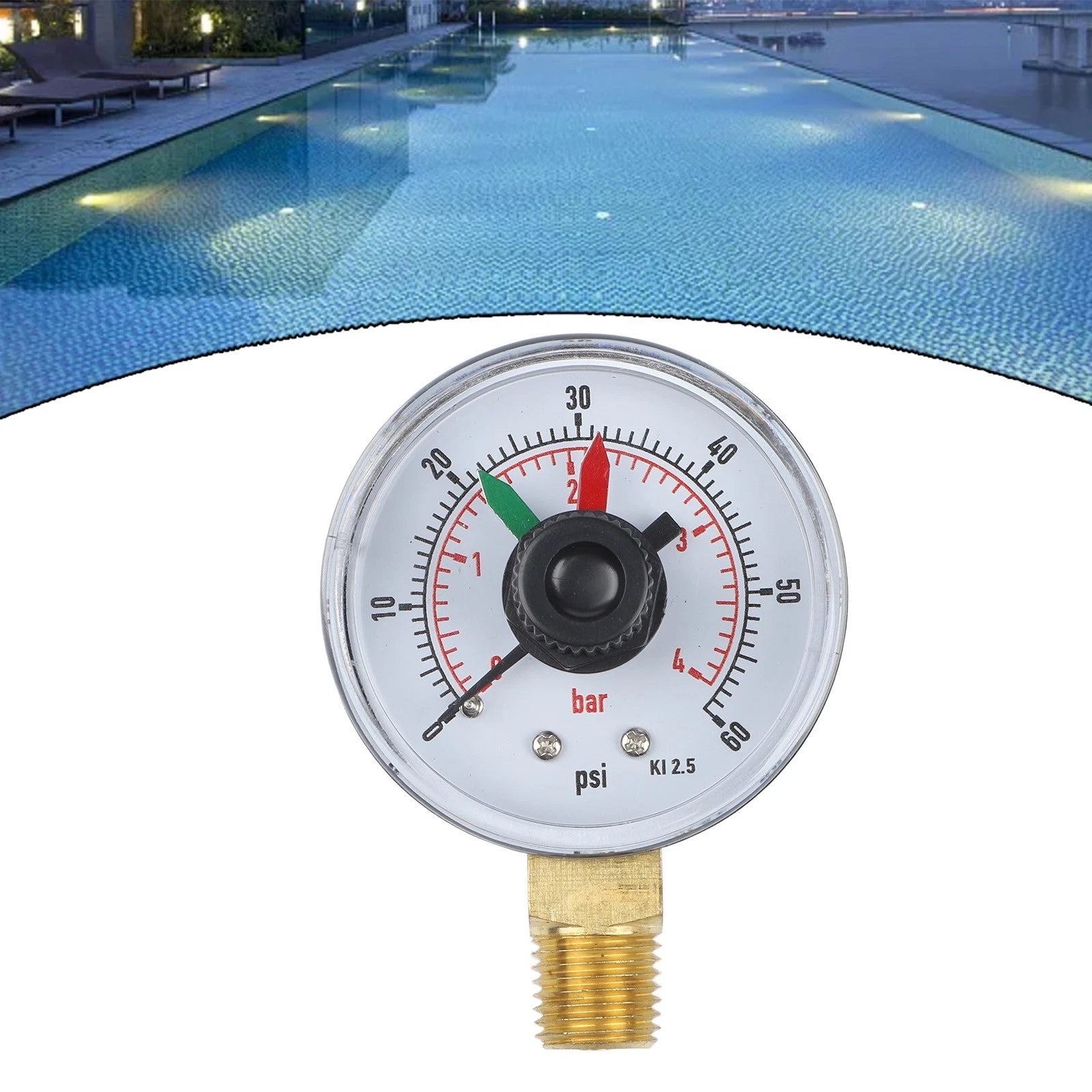 Ecx271261 Pressure Gauge For Hayward Pool Filter,sand Filter