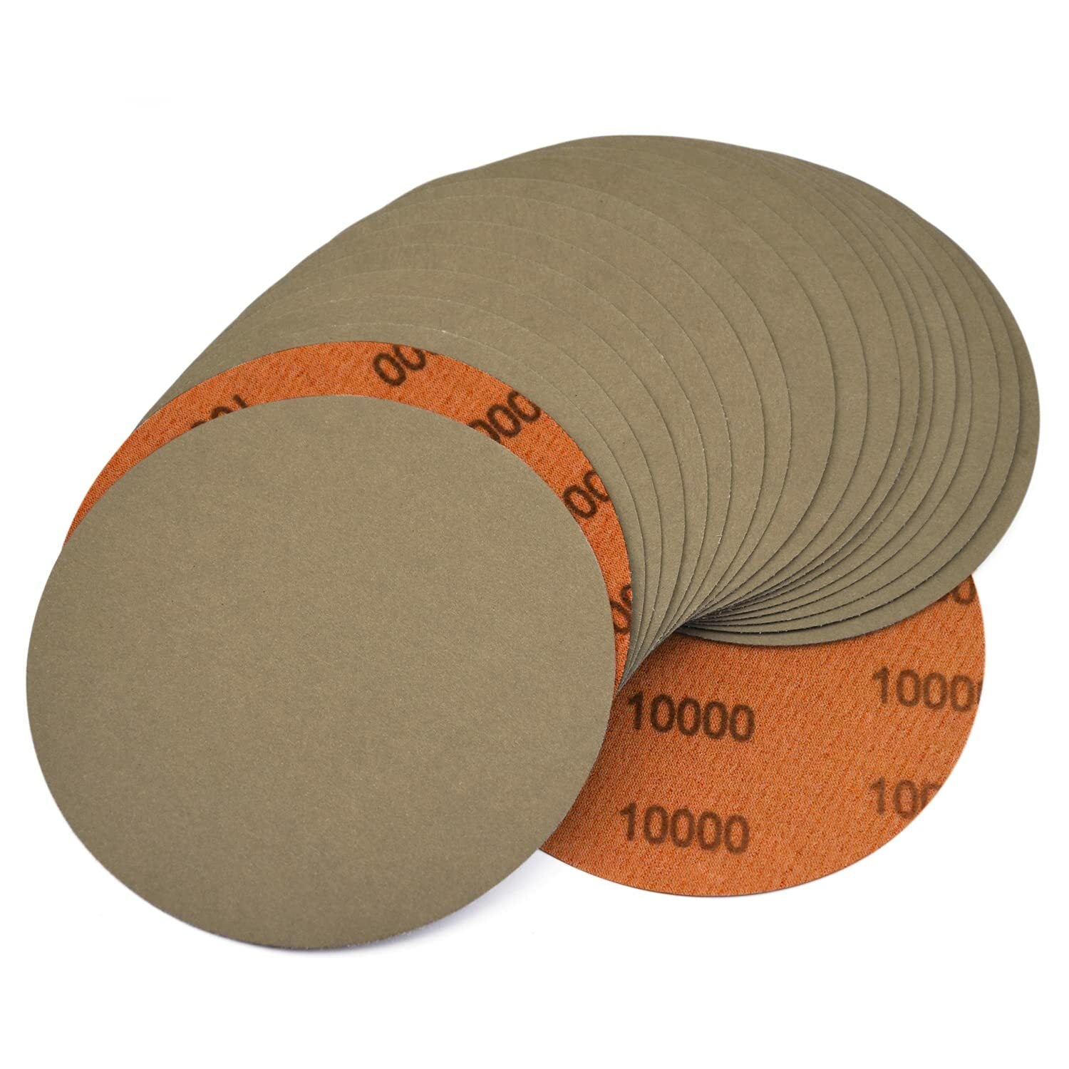 20PCS 10000 Grit 6 inch Hook Loop Sanding Discs Wet Dry Sandpaper