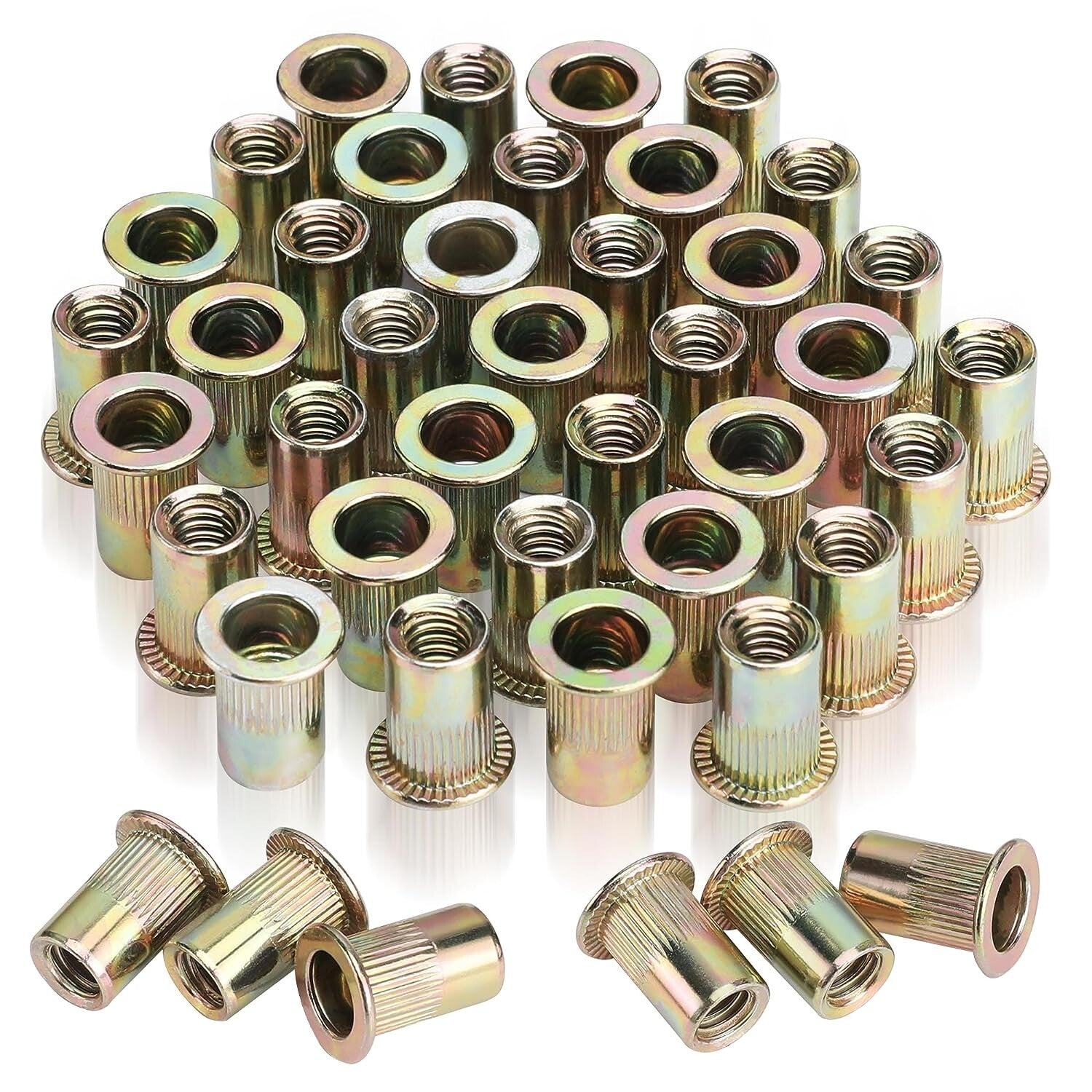 WORKPRO 150Pcs Rivet Nuts Zinc Plated Carbon Steel by WORKPRO