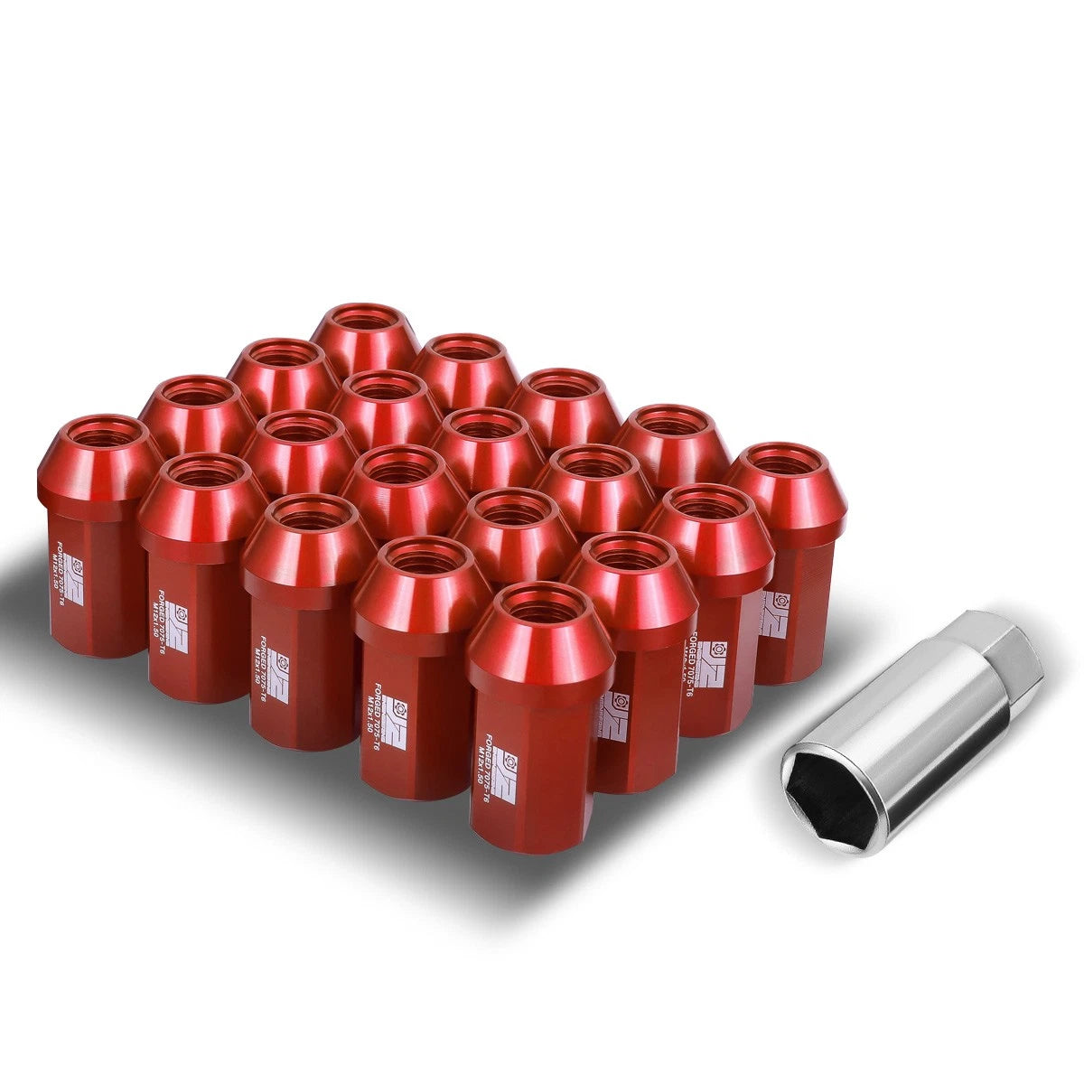J2 Engineering Red M12 X1.5 25mm Od/ 42mm Height | Built Supply Co
