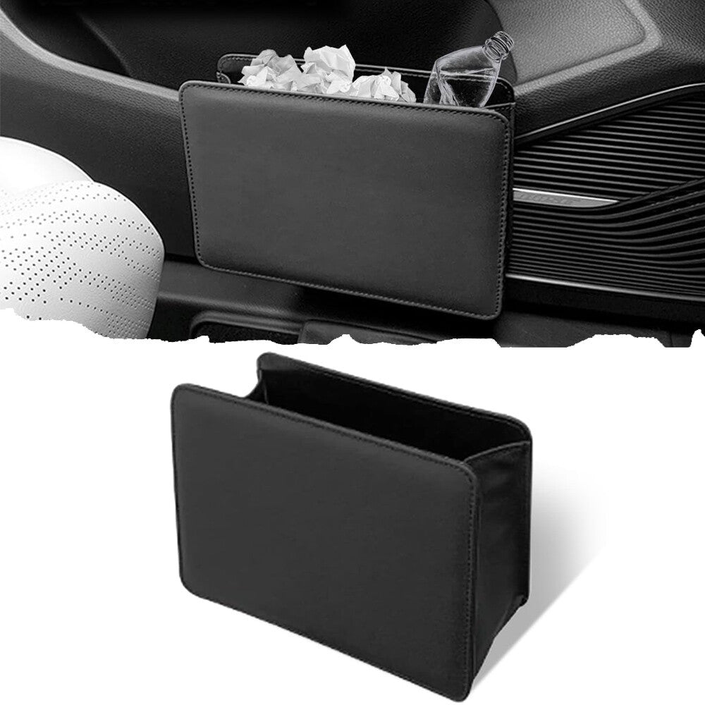 Car Trash Bin Door Hanging Rubbish Garbage Storage Box Auto Interior