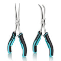 DURATECH 2PC 7-Inch Long Reach Needle Nose Plier Set