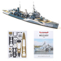 1:400 British Belfast Light Cruiser Set Battleship Paper Model Diy