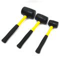 3pc Rubber Mallet Double Faced Hammer Set 8–32oz by Unbranded