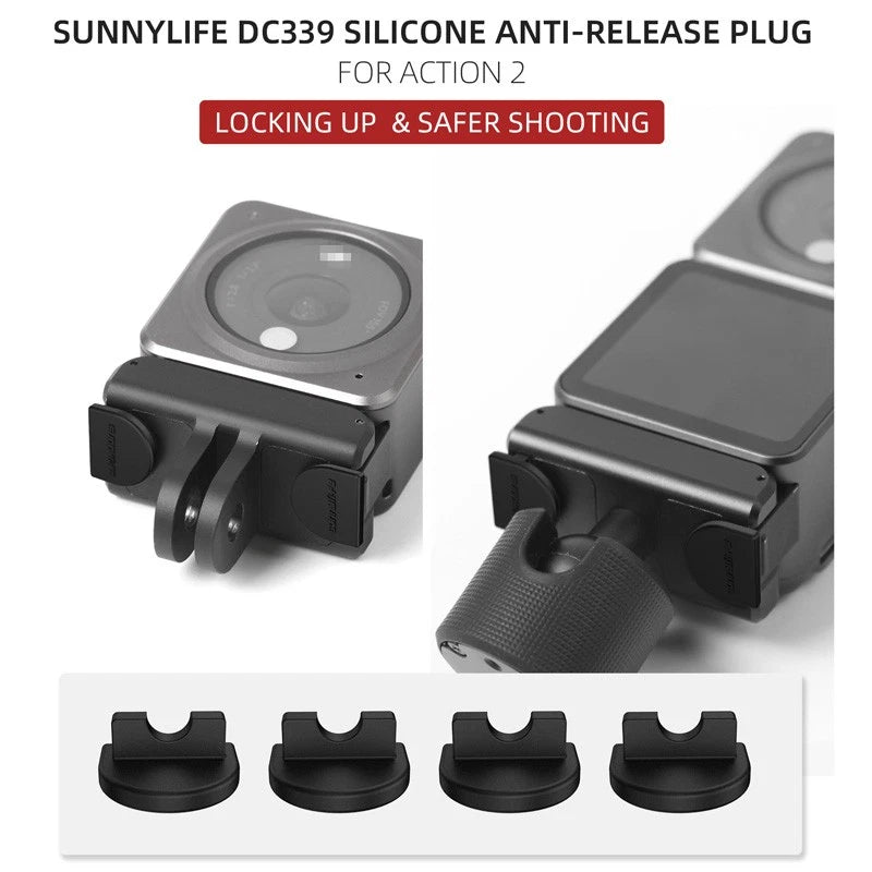 Anti-dropping Buckle Anti-release Lock Silicone Plug For Dji Action 2
