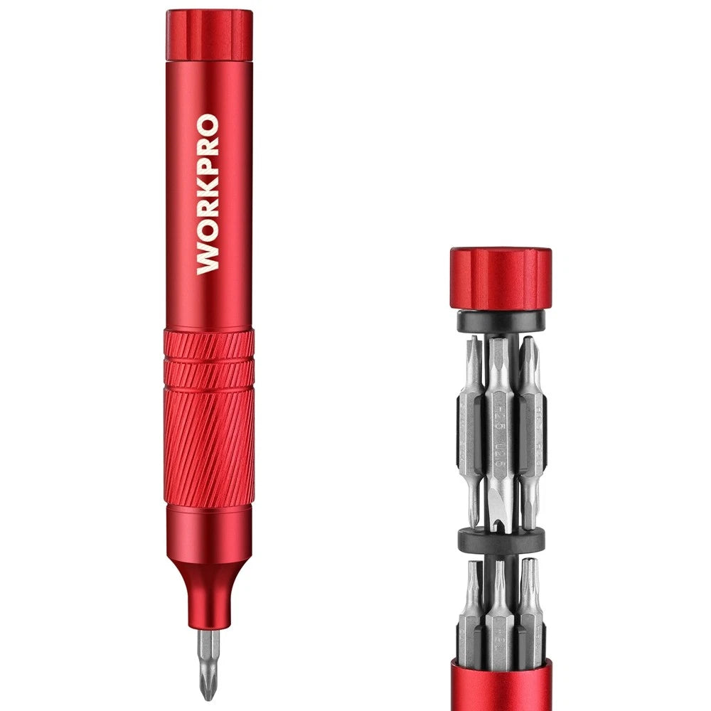 WORKPRO Multi Bit Magnetic Screwdriver Set 24 in 1 S2 Steel Mini Screwdriver Bit