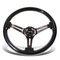 Nrg Reinforced 350mm 3" Deep Black 3-spokes | Built Supply Co