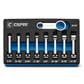 Capri Tools 3/8 in. Drive Torque Adapter Set, 12-Point Box End, SAE, 9-Piece