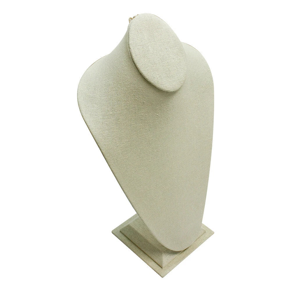 Necklace Stand Pendant Retail Jewelry Display Tall Linen Covered