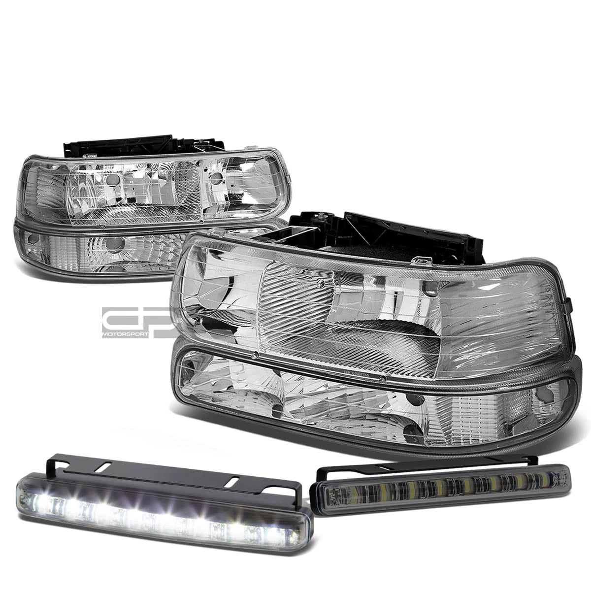 Chrome Housing Amber Headlight+bump<wbr/>er | Built Supply Co