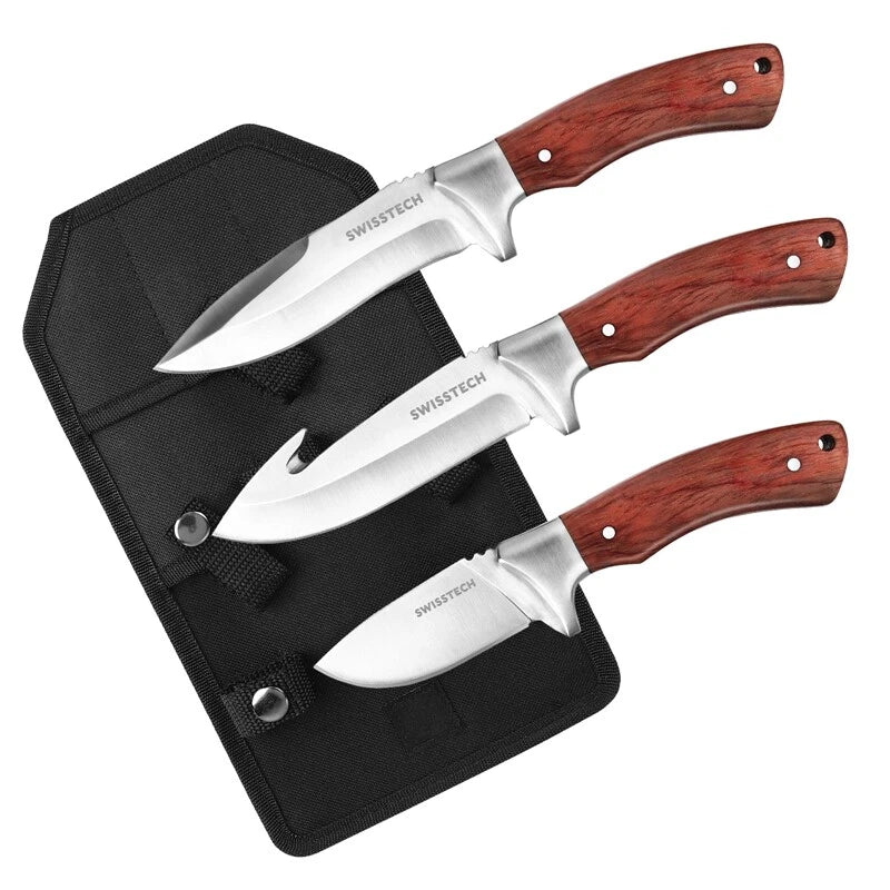 Fixed Blade Knife Bowie Hunting Knife Set Full Tang Survival Knife