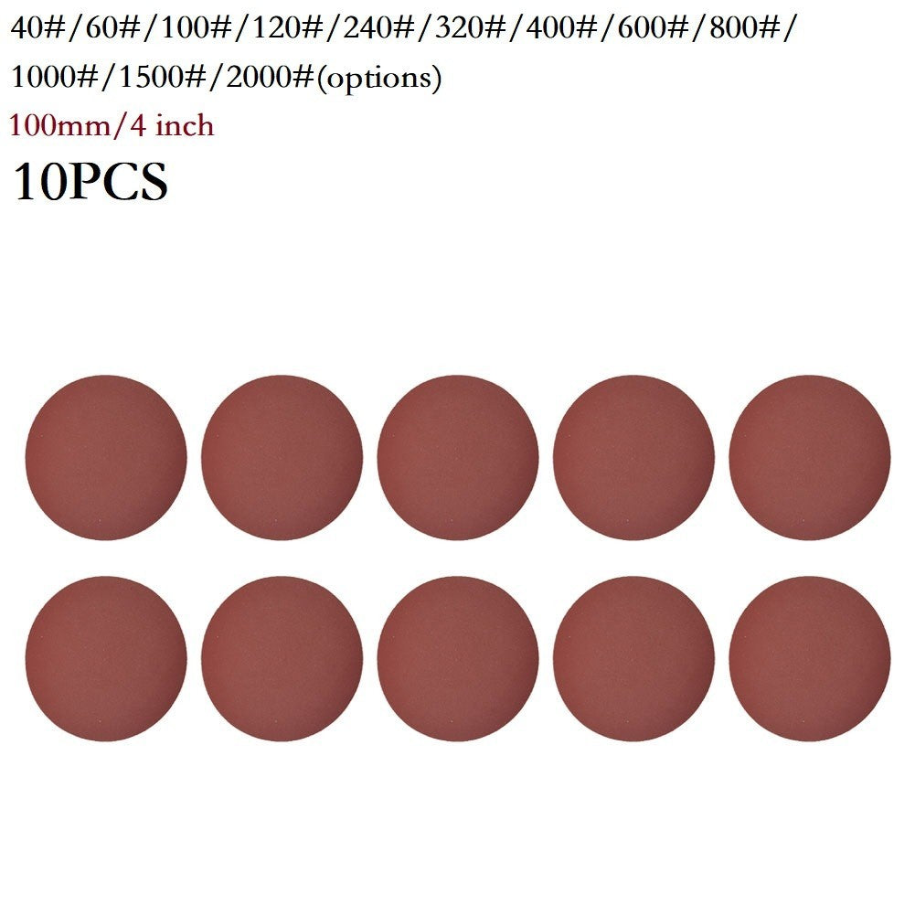Wheel Sandpaper Polishing 10pcs 4" Disc Sanding Pads