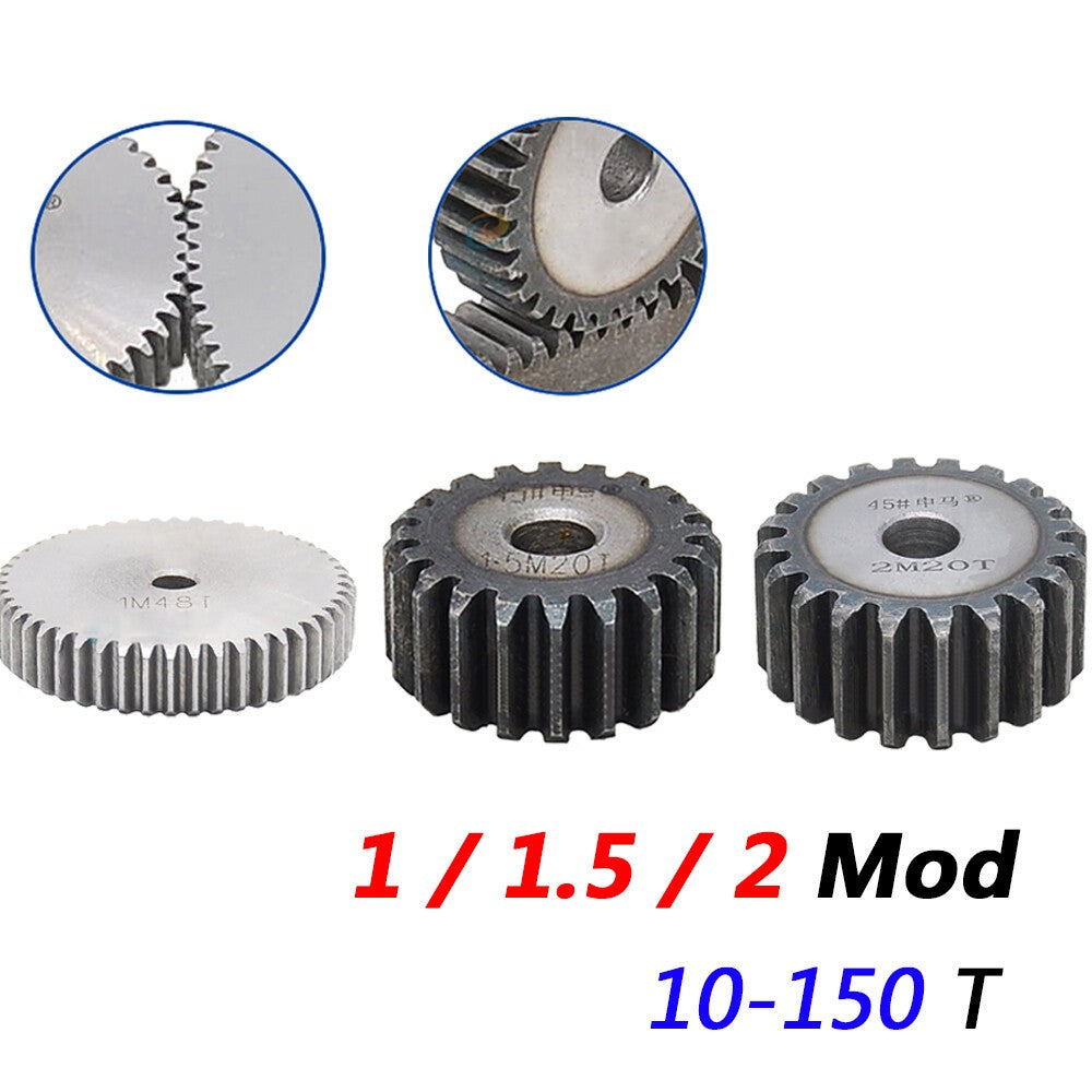 Mod Spur Gears Flat C45 Steel