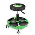 15.74"-21.25" Adjustable 300lbs Capacity Mechanics Roller Seats Green