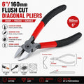 2pc-pack 6" 160mm Flush Cut Diagonal Side Cutting Pliers Wire Cutter Nippers