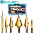 Duratech Step Drill Bit Set Titanium Coated Drill Bit Automatic