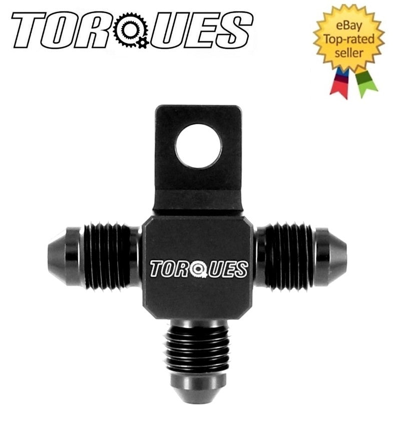 An -4 (an4 Jic -4) Flare Tree T Piece with Lug Adapter Fitting in