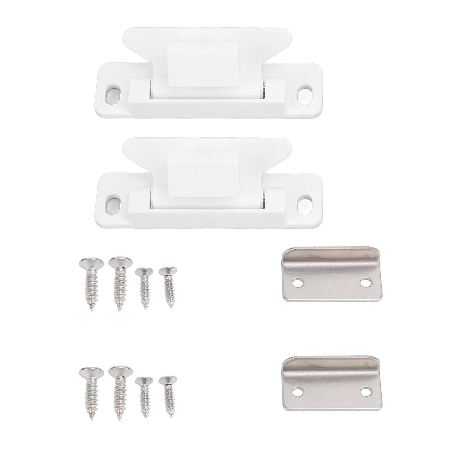 White Finish Rv Cabinet Latch Plastic Drawer Latch High-strength