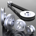 Aluminum V Belt Pulley for 10mm Belt