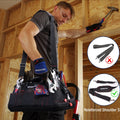 WORKPRO 16" Close Top Wide Mouth Tool Storage Bag Tote w/Water Proof Rubber Base