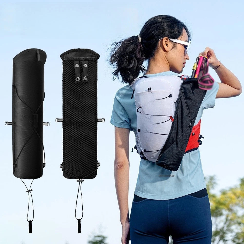 Foldable Trekking Pole Storage Bag Nylon Lightweight For Running Vest