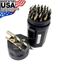 Norseman 29pc Vortex Step Bit Drill Set HI-Molybdenum M7